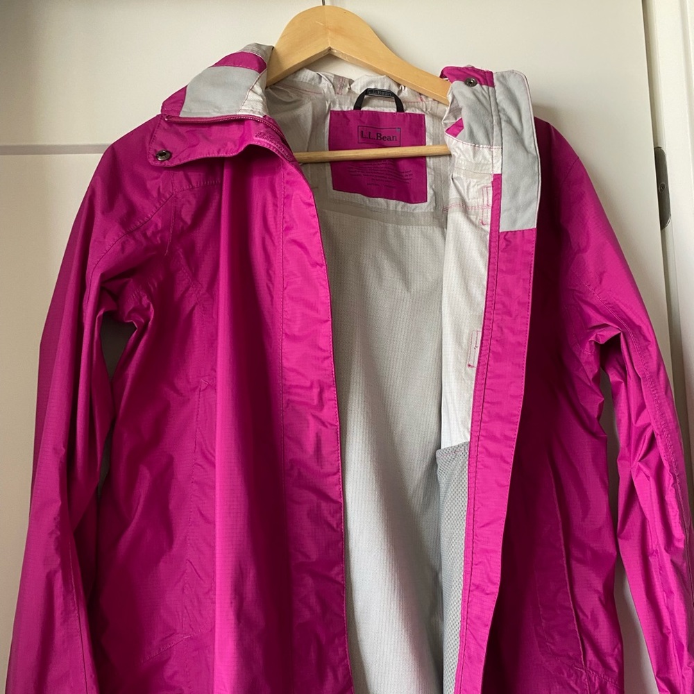 LL Bean Pink Rain Jacket